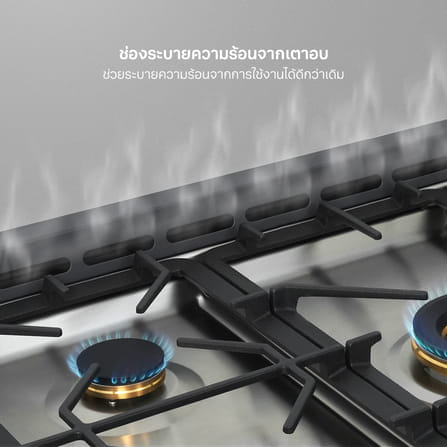 เตาแก๊สพร้อมเตาอบตั้งพื้น FREESTANDING แบรนด์ EVE รุ่น JASPER MATT สีเทาดำ ขนาด 90 เซนติเมตร_3